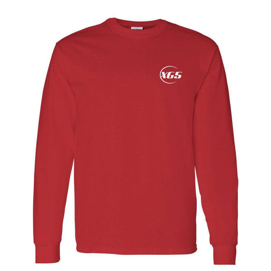 XGS Red Heavy Cotton Long Sleeve T-Shirt