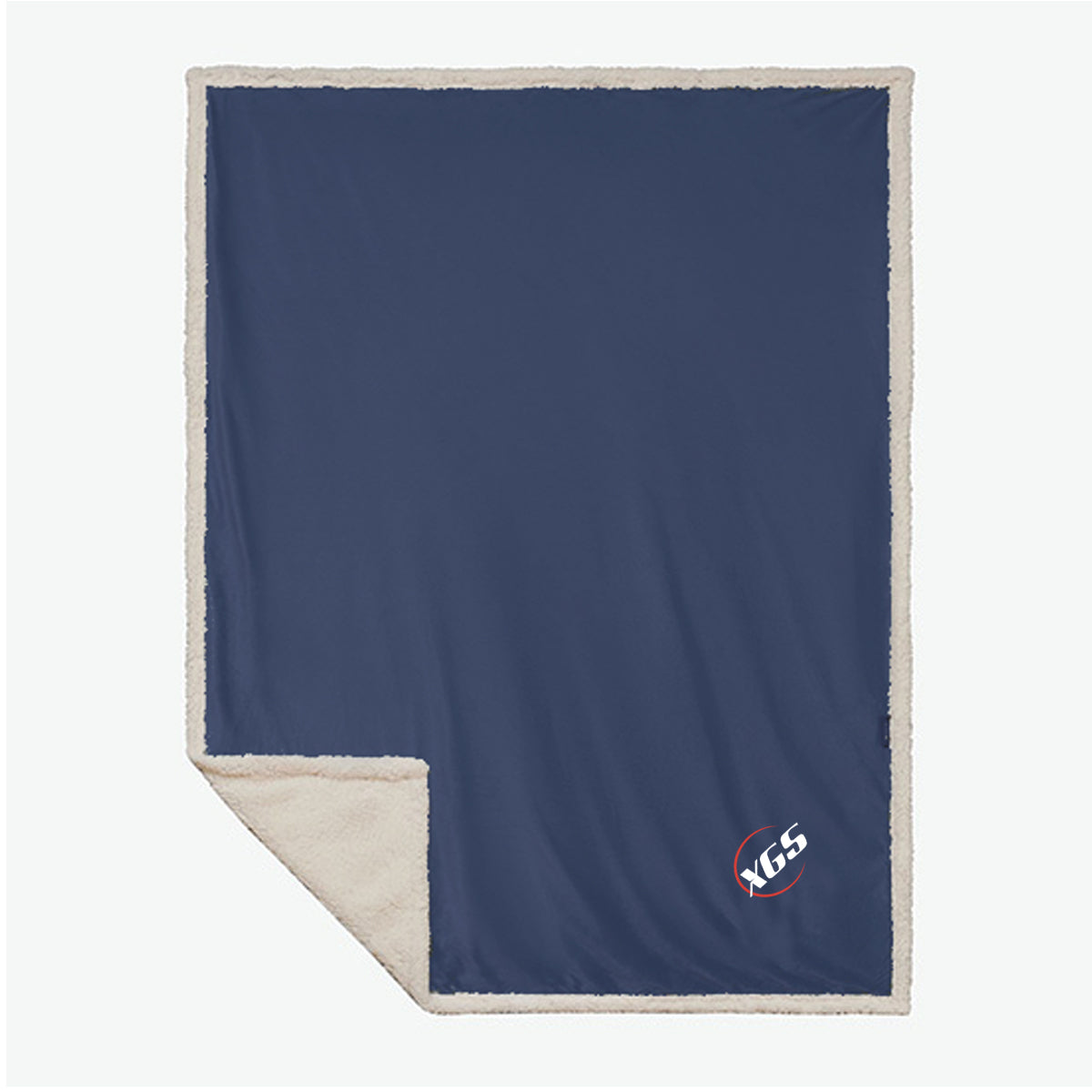 XGS Navy Sherpa Blanket